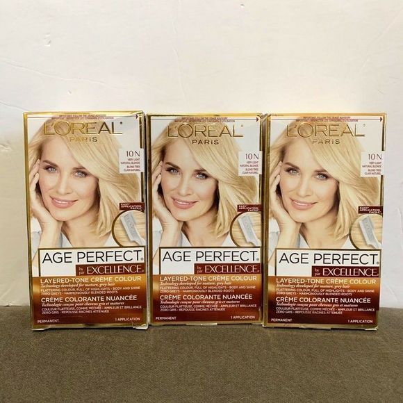 L'OREAL Age Perfect Excellence Hair Color Dye 10N - Picture 1 of 2